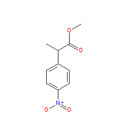 Methyl 2-(4-nitrophenyl)propanoate chemical structure (CAS 50415-69-5)