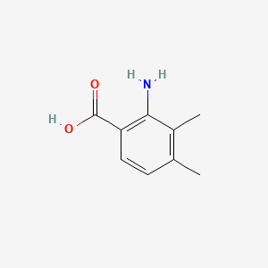 2-Amino-3,4-dimethylbenzoic acid chemical structure (CAS 50419-58-4)