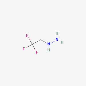 (2,2,2-Trifluoroethyl)hydrazine chemical structure (CAS 5042-30-8)
