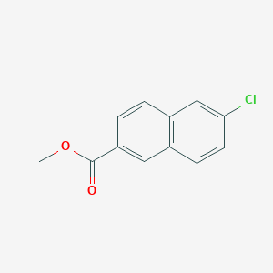 Methyl 6-chloro-2-naphthoate chemical structure (CAS 5042-96-6)