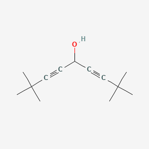2,2,8,8-Tetramethyl-3,6-nonadiyn-5-ol chemical structure (CAS 50428-39-2)