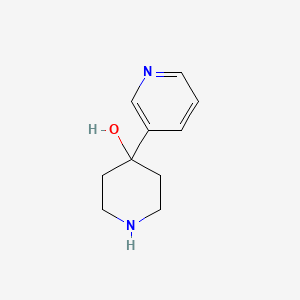 4-(Pyridin-3-yl)piperidin-4-ol chemical structure (CAS 50461-59-1)