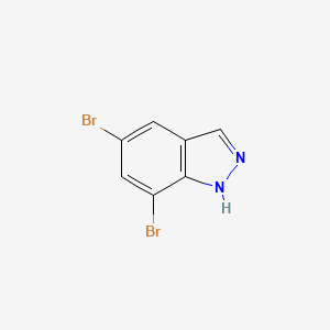 5,7-Dibromo-1H-indazole chemical structure (CAS 50477-28-6)