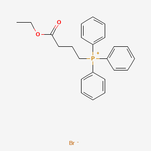 (4-Ethoxy-4-oxobutyl)triphenylphosphonium bromide chemical structure (CAS 50479-11-3)