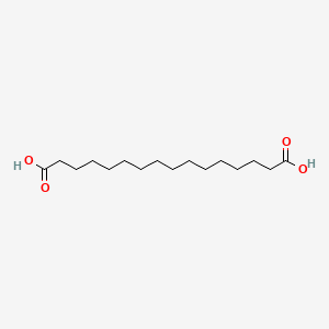 Hexadecanedioic acid chemical structure (CAS 505-54-4)