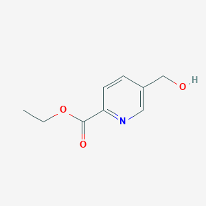 Ethyl 5-(hydroxymethyl)picolinate chemical structure (CAS 50501-35-4)