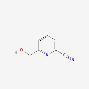 6-(Hydroxymethyl)picolinonitrile chemical structure (CAS 50501-38-7)