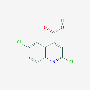 2,6-Dichloroquinoline-4-carboxylic acid chemical structure (CAS 50503-76-9)