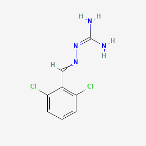 2-(2,6-Dichlorobenzylidene)hydrazine-1-carboximidamide chemical structure (CAS 5051-62-7)
