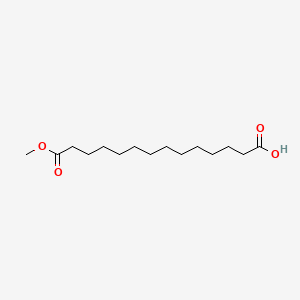14-Methoxy-14-oxotetradecanoic acid chemical structure (CAS 50515-99-6)