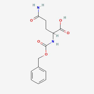 5-Amino-2-(((benzyloxy)carbonyl)amino)-5-oxopentanoic acid chemical structure (CAS 50516-14-8)
