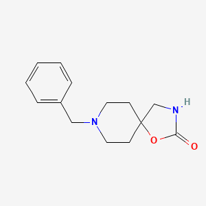 8-Benzyl-1-oxa-3,8-diazaspiro[4.5]decan-2-one chemical structure (CAS 5053-14-5)