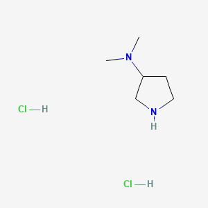 N,N-Dimethylpyrrolidin-3-amine dihydrochloride chemical structure (CAS 50534-42-4)