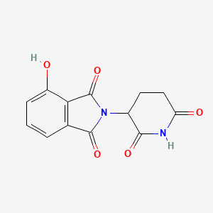 2-(2,6-Dioxopiperidin-3-yl)-4-hydroxyisoindoline-1,3-dione chemical structure (CAS 5054-59-1)