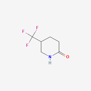 5-(Trifluoromethyl)piperidin-2-one chemical structure (CAS 50549-24-1)
