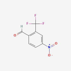 4-Nitro-2-(trifluoromethyl)benzaldehyde chemical structure (CAS 50551-17-2)
