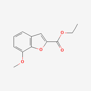 Ethyl 7-methoxybenzofuran-2-carboxylate chemical structure (CAS 50551-58-1)