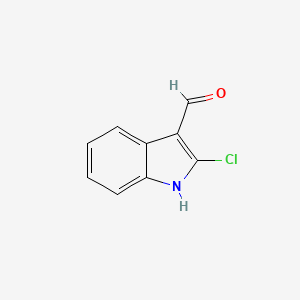2-Chloro-1H-indole-3-carbaldehyde chemical structure (CAS 5059-30-3)