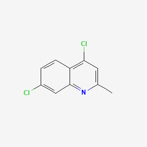 4,7-Dichloro-2-methylquinoline chemical structure (CAS 50593-69-6)