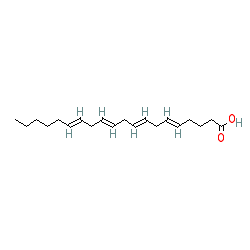 (5Z,8Z,11Z,14Z)-Icosa-5,8,11,14-tetraenoic acid chemical structure (CAS 506-32-1)
