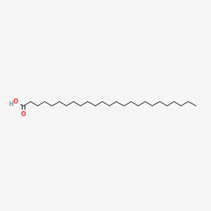 Pentacosanoic acid chemical structure (CAS 506-38-7)