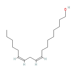 (9Z,12Z)-Octadeca-9,12-dien-1-ol chemical structure (CAS 506-43-4)