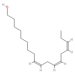 (9Z,12Z,15Z)-Octadeca-9,12,15-trien-1-ol chemical structure (CAS 506-44-5)