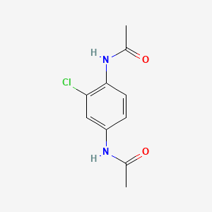 N,N'-(2-Chloro-1,4-phenylene)diacetamide chemical structure (CAS 50610-32-7)