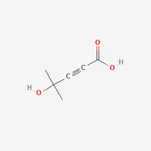 4-Hydroxy-4-methylpent-2-ynoic acid chemical structure (CAS 50624-25-4)