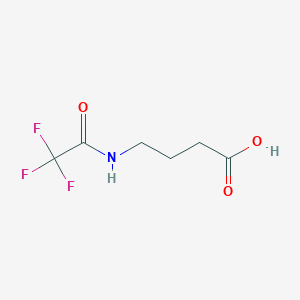 4-(2,2,2-Trifluoroacetamido)butanoic acid chemical structure (CAS 50632-83-2)