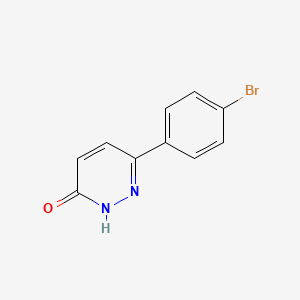 6-(4-Bromophenyl)pyridazin-3(2H)-one chemical structure (CAS 50636-57-2)