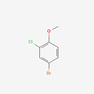 4-Bromo-2-chloro-1-methoxybenzene chemical structure (CAS 50638-47-6)
