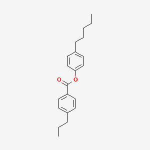 4-Pentylphenyl 4-propylbenzoate chemical structure (CAS 50649-60-0)