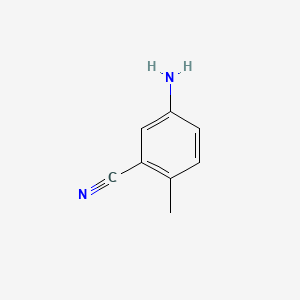 5-Amino-2-methylbenzonitrile chemical structure (CAS 50670-64-9)