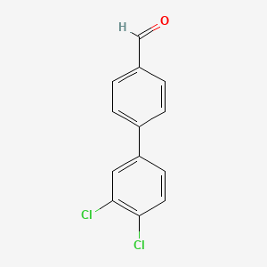 3',4'-Dichloro-[1,1'-biphenyl]-4-carbaldehyde chemical structure (CAS 50670-78-5)