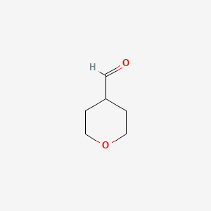 Tetrahydropyran-4-carbaldehyde chemical structure (CAS 50675-18-8)