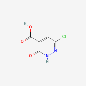 6-Chloro-3-hydroxypyridazine-4-carboxylic acid chemical structure (CAS 50681-26-0)