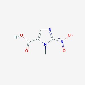 1-Methyl-2-nitro-1H-imidazole-5-carboxylic acid chemical structure (CAS 50700-55-5)