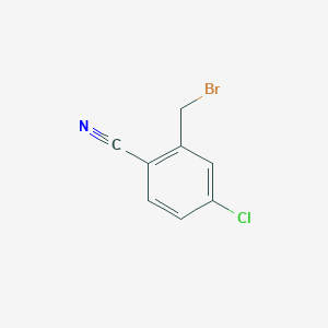 2-(Bromomethyl)-4-chlorobenzonitrile chemical structure (CAS 50712-67-9)