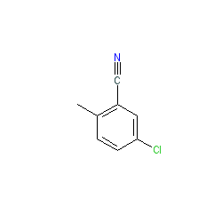 5-Chloro-2-methylbenzonitrile chemical structure (CAS 50712-70-4)
