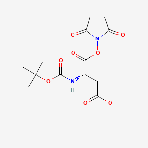 Boc-Asp(OtBu)-OSu chemical structure (CAS 50715-50-9)