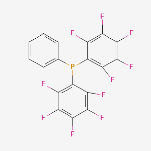 Bis(perfluorophenyl)(phenyl)phosphine chemical structure (CAS 5074-71-5)