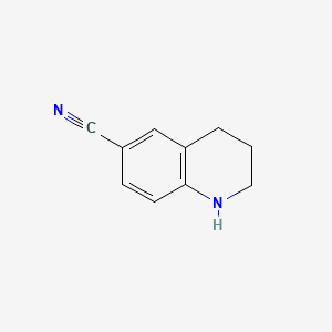 1,2,3,4-Tetrahydroquinoline-6-carbonitrile chemical structure (CAS 50741-36-1)