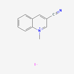 3-Cyano-1-methylquinolin-1-ium iodide chemical structure (CAS 50741-48-5)