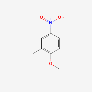 1-Methoxy-2-methyl-4-nitrobenzene chemical structure (CAS 50741-92-9)