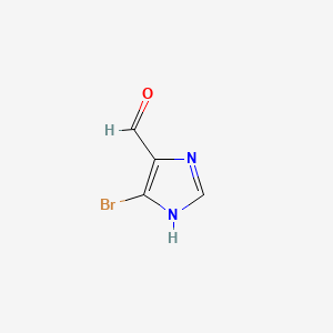 5-Bromo-1H-imidazole-4-carbaldehyde chemical structure (CAS 50743-01-6)