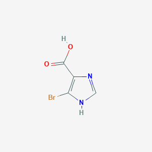 4-Bromo-1H-imidazole-5-carboxylic acid chemical structure (CAS 50743-02-7)