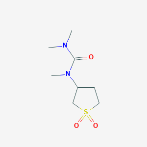 1-(1,1-Dioxidotetrahydrothiophen-3-yl)-1,3,3-trimethylurea chemical structure (CAS 507456-54-4)