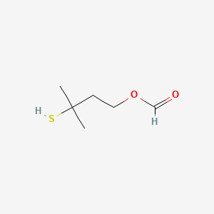 3-Mercapto-3-methylbutyl formate chemical structure (CAS 50746-10-6)