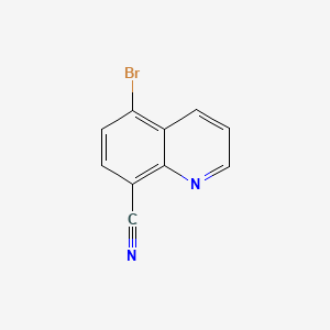 5-Bromoquinoline-8-carbonitrile chemical structure (CAS 507476-70-2)